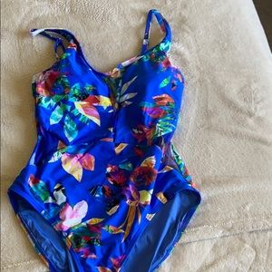 La blanca one piece floral swimsuit size 12 NWT